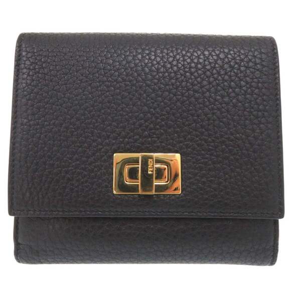FENDI Accessories - Like new Fendi PEEK A BOO bifold wallet 8M0438 A91B F11IE calfskin 0197